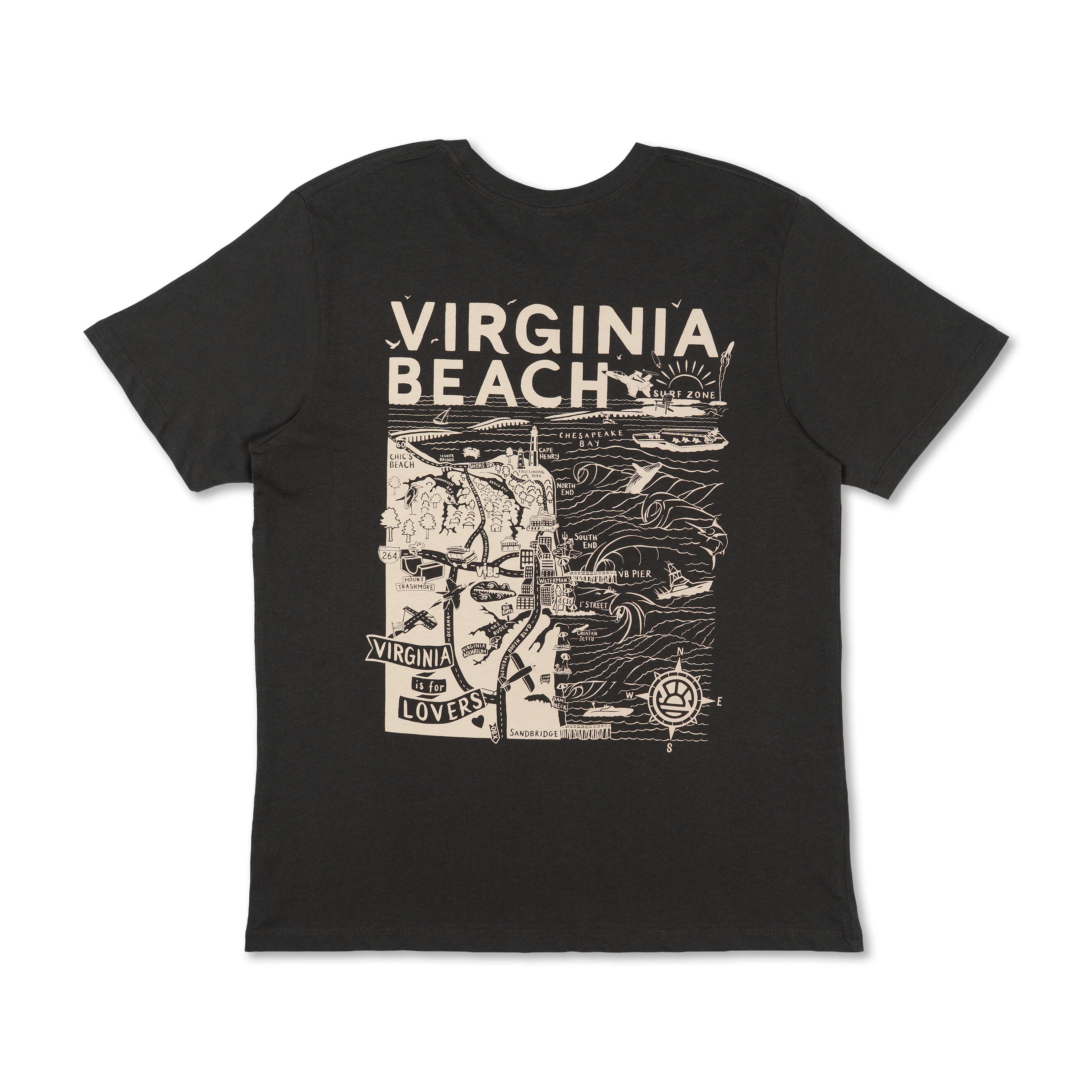 VB Map SS Tee - Women's – 17th Street Surf Shop