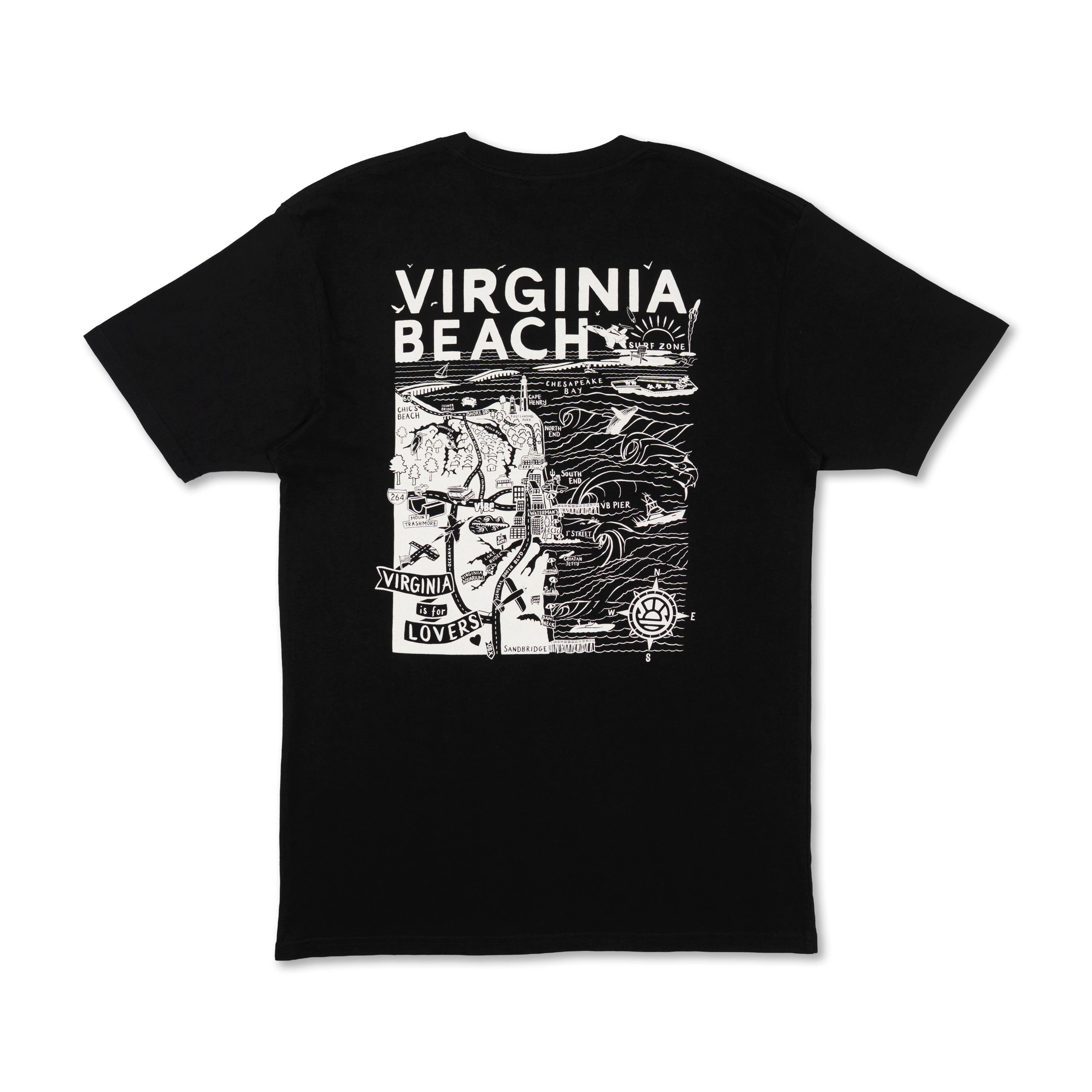 VB Map SS Tee - Unisex – 17th Street Surf Shop