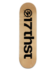 Natural Wood + Black Logo Deck
