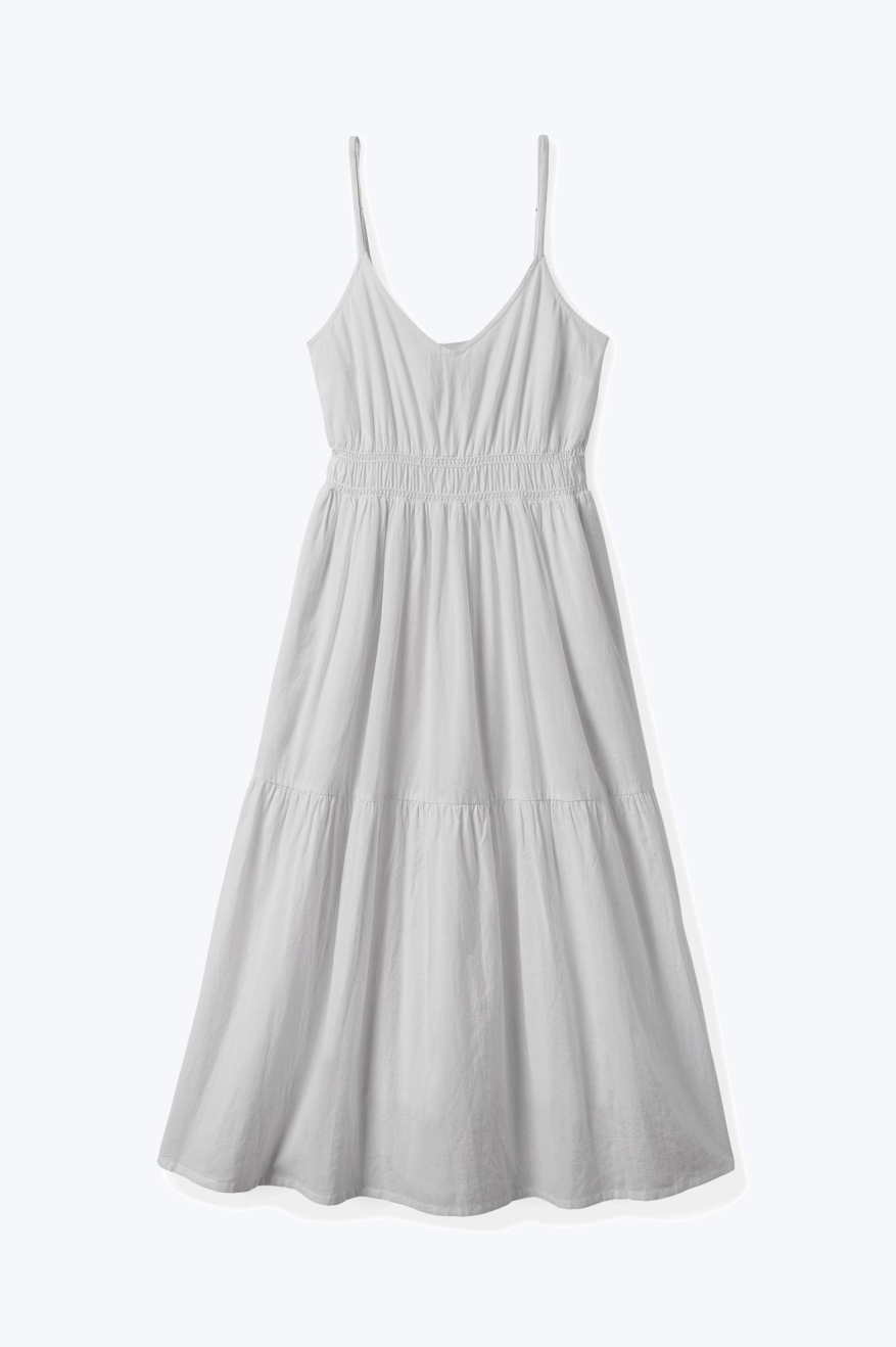 Sidney Dress - White Solid