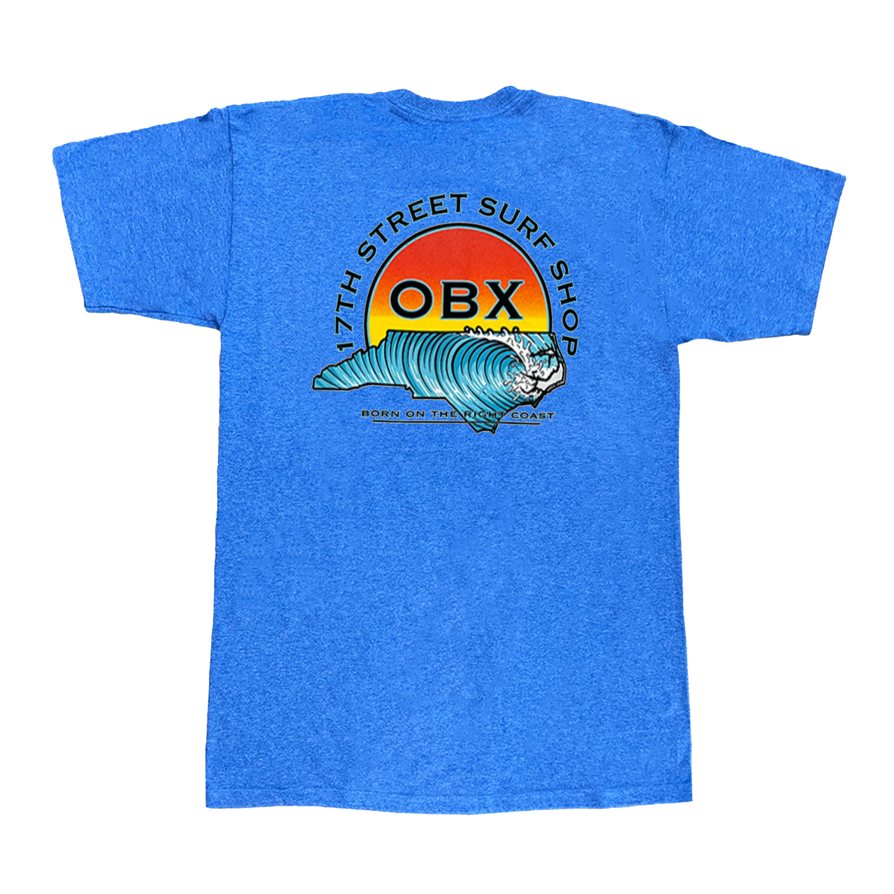 OBX Sunrise Wave S/S Tee- Royal Blue