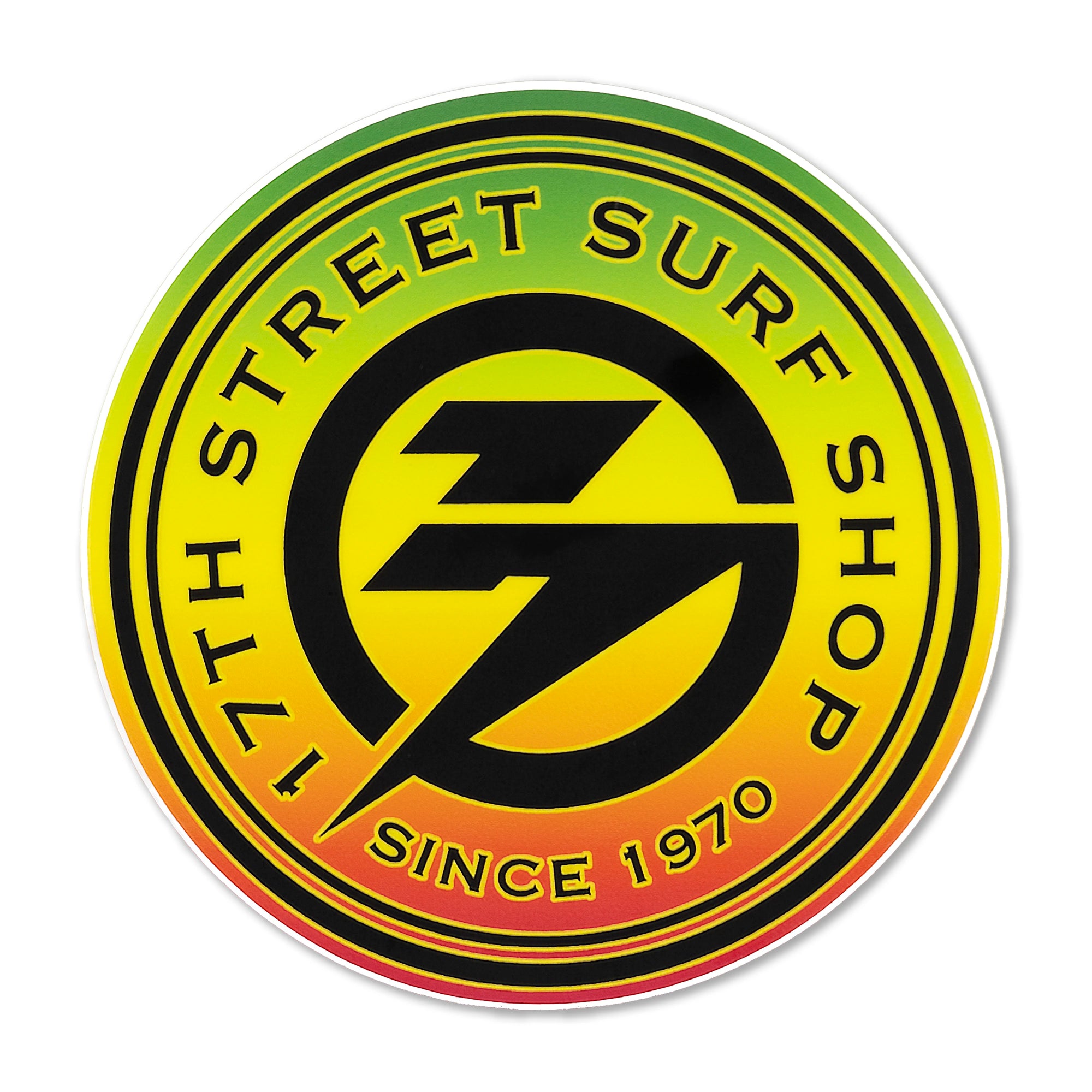 Rasta Fade Sticker – 17th Street Surf Shop