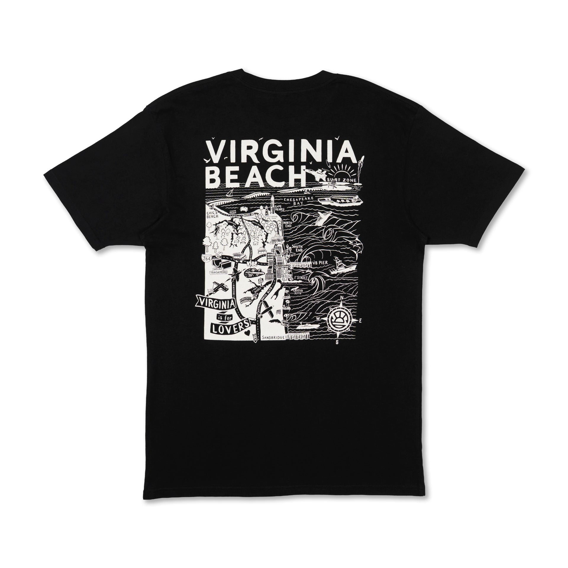 VB Map SS Tee - Unisex – 17th Street Surf Shop