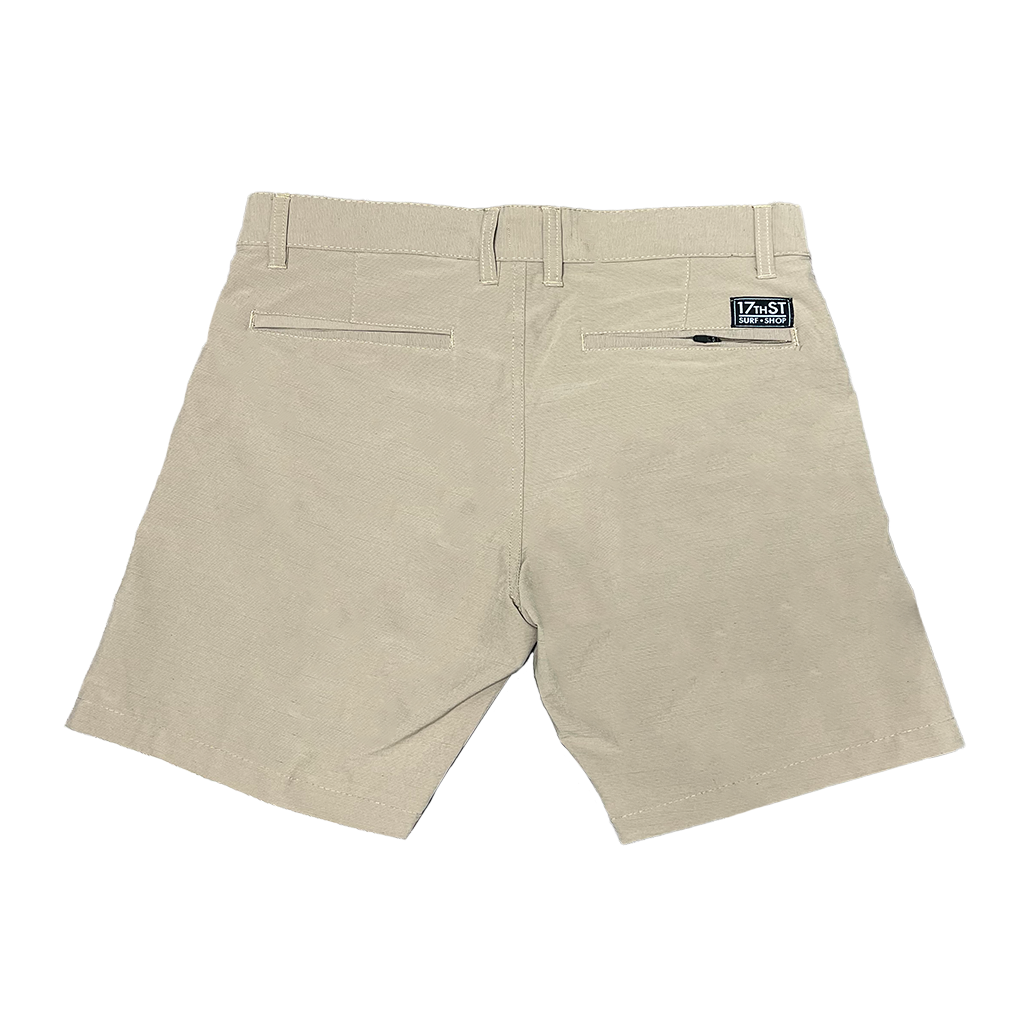 Land and Sea 18 Hybrid Shorts- Khaki
